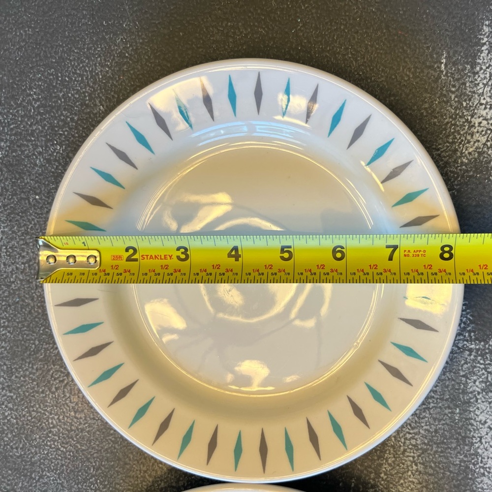 Homer Laughlin- Atomic Diamond Plates- set of 2